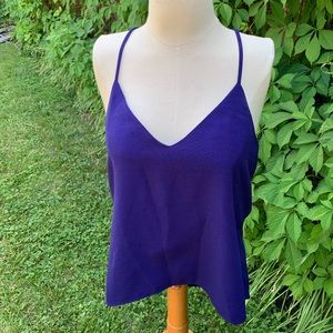 Purple blue cami top Zara